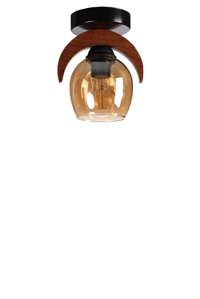 Lumexx HELENA TEKLİ BAL CAMLI PLAFONYER AVİZE - Resim 2