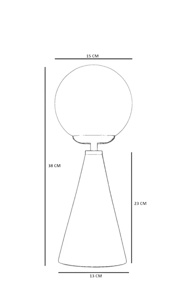 Lumexx JUNO BAL CAMLI MASA LAMBASI - Resim 5