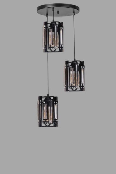 Lumexx BALA 3 LÜ TEPSİLİ SİYAH SARKIT - Resim 3