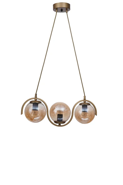 Lumexx ZOE 3 LÜ ESKİTME BAL CAMLI SARKIT - Resim 2