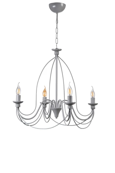 Lumexx BERFİN 4 LÜ GRİ RUSTİK AVİZE - Resim 2