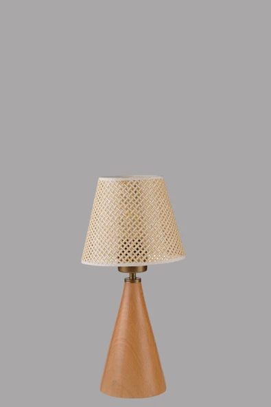 Lumexx JUNO NATUREL PETEK ABAJURLU MASA LAMBASI - Resim 4