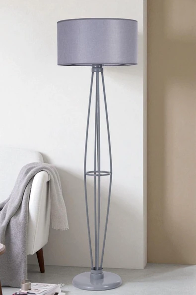 Lumexx HEDAR GRİ LAMBADER SİLİNDİR HASIR GRİ ABAJURLU ürün görseli