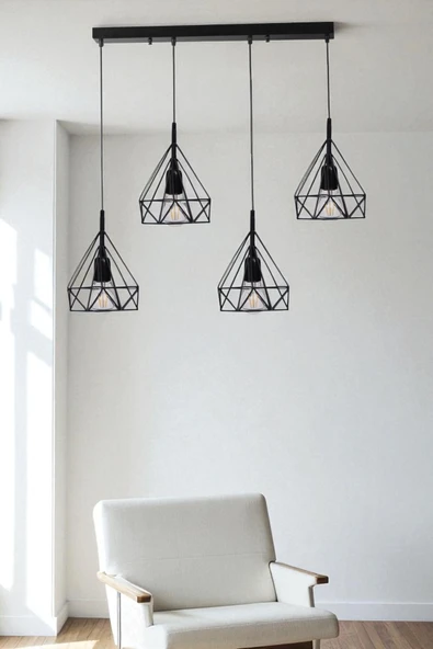 Lumexx PRAMİT 4 LÜ SIRALI SİYAH SARKIT ürün görseli