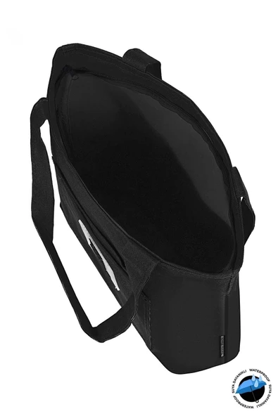 Tonny Black Orijinal Time Serisi 3 Bölmeli Fermuarlı Su Geçirmez Yumuşak Bez Kumaş Tote Bag Kol & Omuz Çantası ürün görseli 1