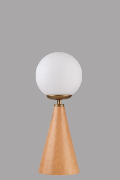 Lumexx JUNO NATUREL BEYAZ CAMLI MASA LAMBASI - Resim 3