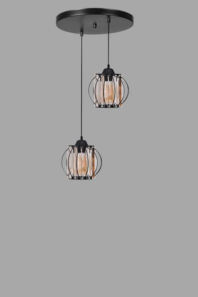 Lumexx OHRİD 2 Lİ TEPSİLİ SİYAH SARKIT - Resim 3