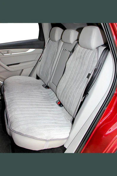 Bod Togg T10F Tay Tüyü Cepli Oto Koltuk Koruyucu Kılıf İyon Serisi Gri - Resim 4