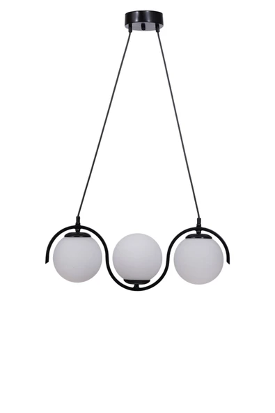 Lumexx ZOE 3 LÜ SİYAH BEYAZ CAMLI SARKIT - Resim 2