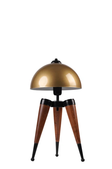 Lumexx STİL CEVİZ ESKİTME RETRO BAŞLIKLI MASA LAMBASI - Resim 3