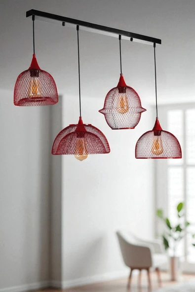 Lumexx KARMAŞIK 4 LÜ SIRALI KIRMIZI SARKIT ürün görseli