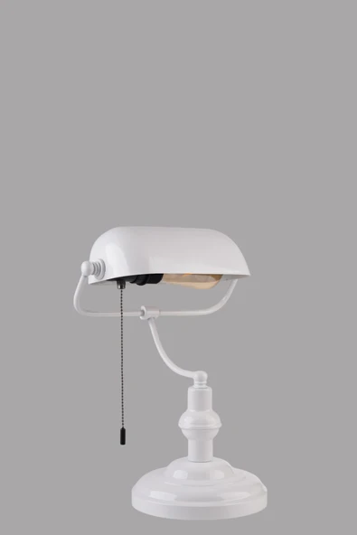 Lumexx BANKER BEYAZ MASA LAMBASI ürün görseli