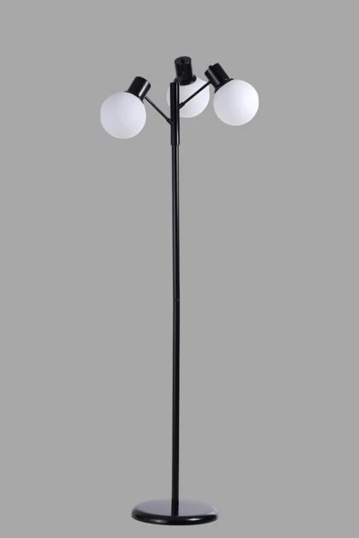 Lumexx SAFİR 3 LÜ SİYAH LAMBADER BEYAZ CAMLI - Resim 3