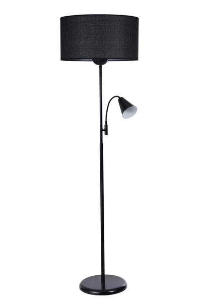 Lumexx DEVİN SİYAH LAMBADER SİLİNDİR HASIR SİYAH ABAJURLU - Resim 2