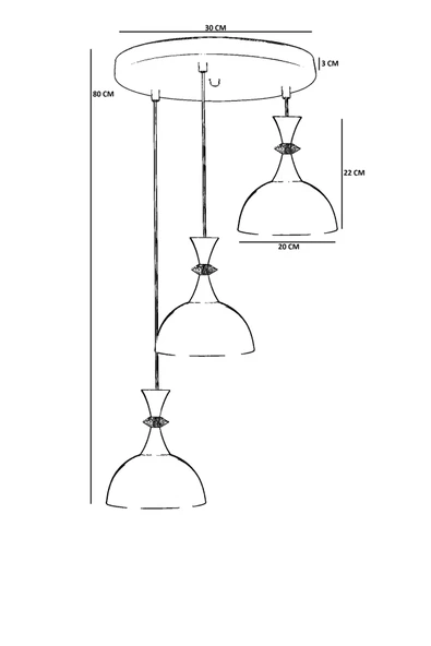 Lumexx AKAY 3 LÜ TEPSİLİ ESKİTME SARKIT - Resim 4