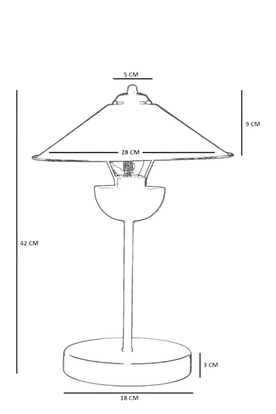Lumexx GALE ESKİTME METAL BAŞLIKLI MASA LAMBASI - Resim 4