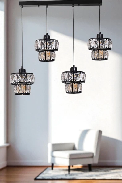 Lumexx LEO 4 LÜ SIRALI SİYAH SARKIT ürün görseli