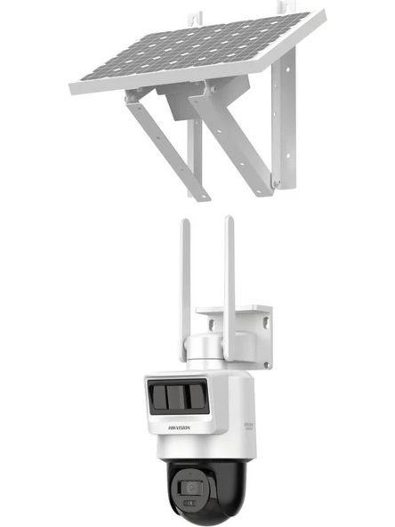 Hikvision DS-2DE2C400IWG-K/4G/C05S10 4mp Dahili Mikrofon Ve hoparlörlü Pro 4G Solar PT Kamera Sistemi - 3