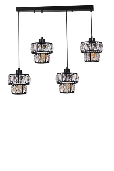 Lumexx LEO 4 LÜ SIRALI SİYAH SARKIT - Resim 2