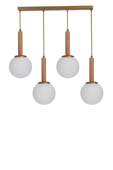 Lumexx IŞIL 4 LÜ SIRALI NATUREL BEYAZ CAMLI SARKIT - Resim 2