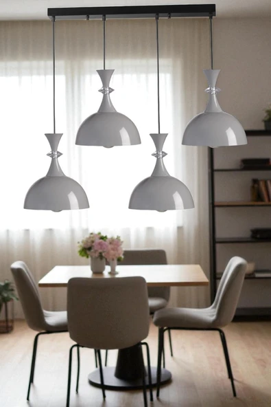 Lumexx AKAY 4 LÜ SIRALI GRİ SARKIT ürün görseli