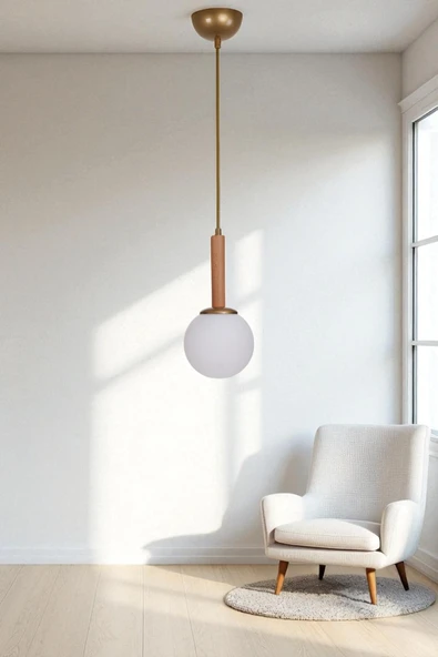 Lumexx IŞIL TEKLİ NATUREL BEYAZ CAMLI SARKIT ürün görseli