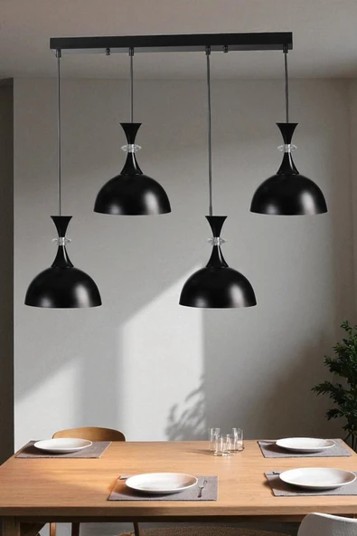 Lumexx AKAY 4 LÜ SIRALI SİYAH SARKIT ürün görseli