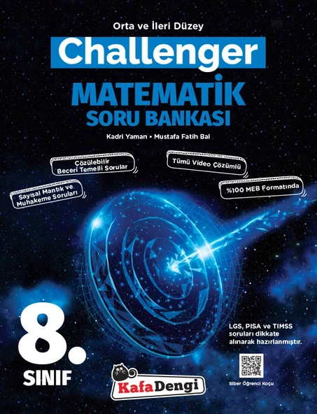 Kafa Dengi Yayınları 8. Sınıf LGS Matematik Challenger Soru Bankası ürün görseli
