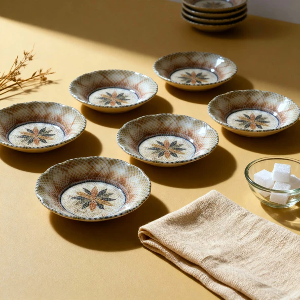 GÜRAL PORSELEN Acem 12 Parça 10 cm Çay Tabağı 3036 ürün görseli 1