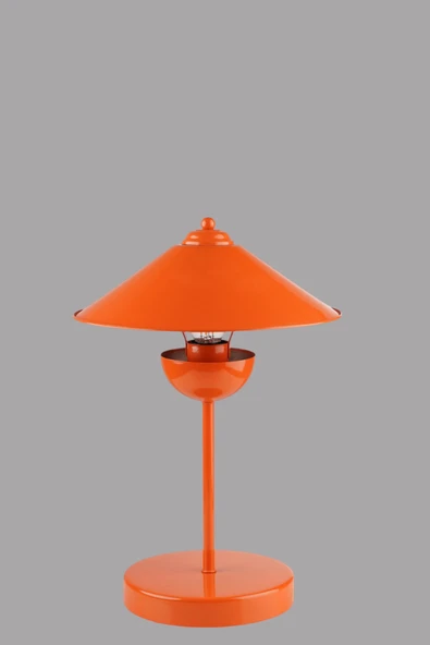Lumexx GALE TURUNCU METAL BAŞLIKLI MASA LAMBASI - Resim 3