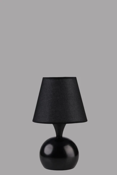 Lumexx OLİVER SİYAH HASIR SİYAH ABAJURLU MASA LAMBASI - Resim 4