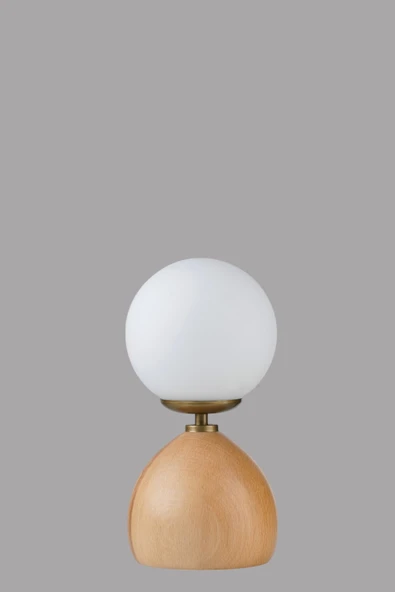 Lumexx CAMERON NATUREL BEYAZ CAMLI MASA LAMBASI - Resim 4