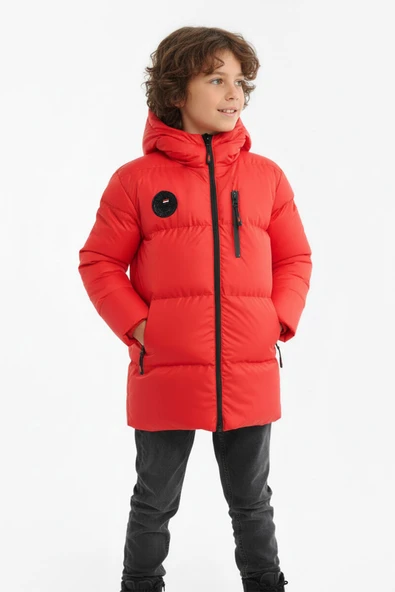 İçi Kürklü Su ve Rüzgar Geçirmez Erkek Çocuk Mont - Resim 11