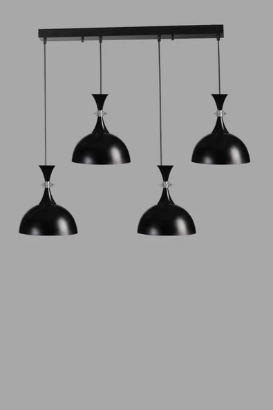 Lumexx AKAY 4 LÜ SIRALI SİYAH SARKIT - Resim 3