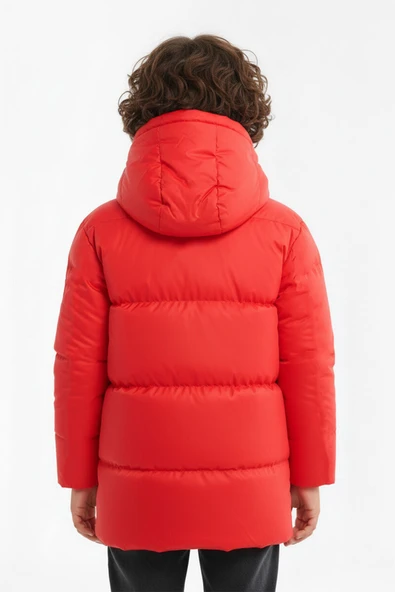 İçi Kürklü Su ve Rüzgar Geçirmez Erkek Çocuk Mont - Resim 12