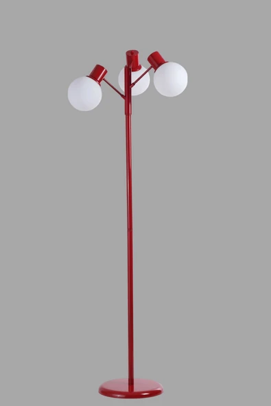 Lumexx SAFİR 3 LÜ KIRMIZI LAMBADER BEYAZ CAMLI - Resim 3