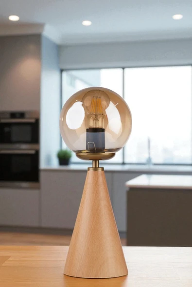 Lumexx JUNO BAL CAMLI MASA LAMBASI ürün görseli