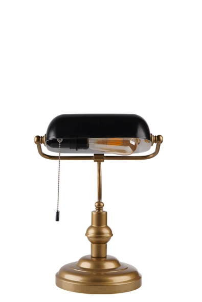 Lumexx BANKER ESKİTME-SİYAH MASA LAMBASI - Resim 6