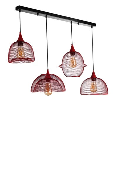 Lumexx KARMAŞIK 4 LÜ SIRALI KIRMIZI SARKIT - Resim 2