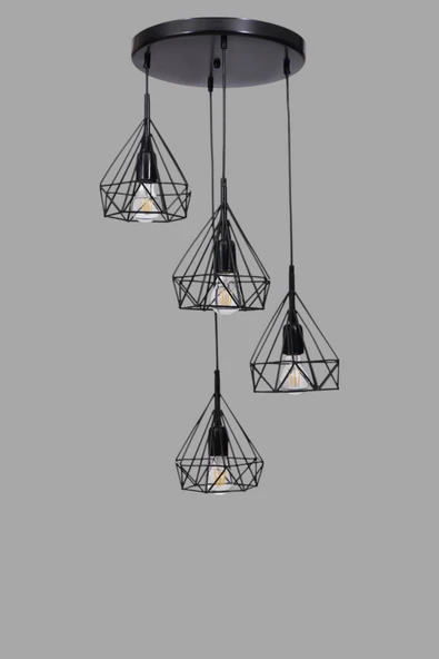 Lumexx PRAMİT 4 LÜ TEPSİLİ SİYAH SARKIT - Resim 3