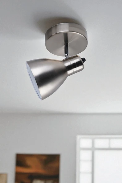 Lumexx OTİS TEKLİ MAT KROM PLAFONYER AVİZE ürün görseli