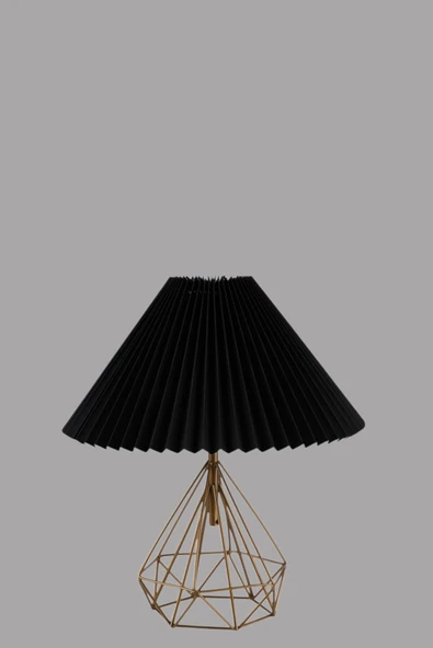 Lumexx PRAMİT ESKİTME PİLELİ SİYAH MASA LAMBASI - Resim 3