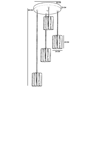 Lumexx KASNAK 4 LÜ TEPSİLİ NATUREL SARKIT - Resim 4