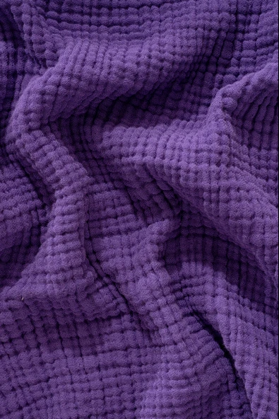 Rayme Textile Müslin Yatak Örtüsü Ultra Yumuşak Yüksek Kaliteli 4 Kat Muslin Pike (Tek Kişilik (240x280 cm) - Resim 2