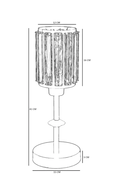 Lumexx HUGO SİYAH MASA LAMBASI - Resim 5