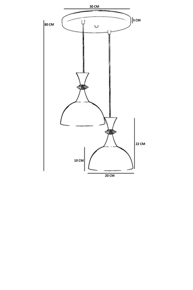 Lumexx AKAY 2 Lİ TEPSİLİ TURUNCU SARKIT - Resim 4