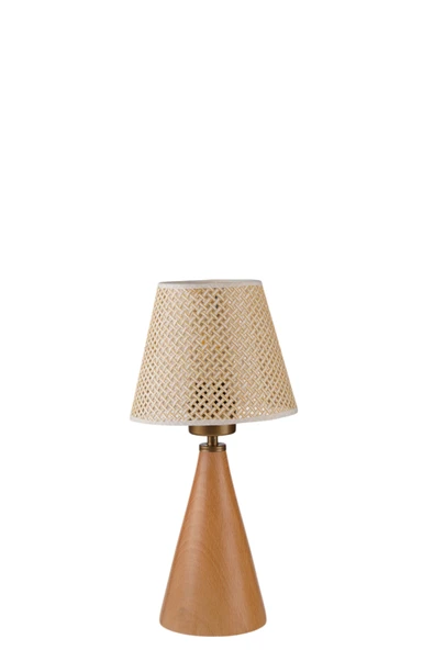 Lumexx JUNO NATUREL PETEK ABAJURLU MASA LAMBASI - Resim 3