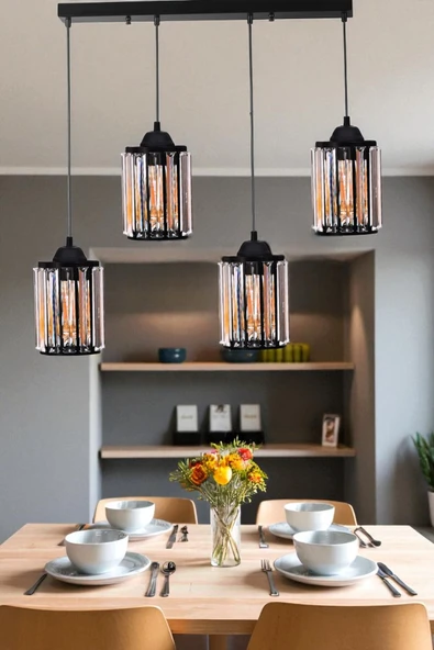 Lumexx HUGO 4 LÜ SIRALI SİYAH SARKIT ürün görseli