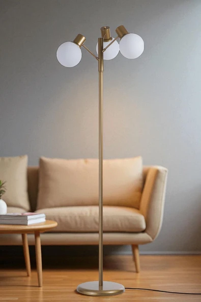 Lumexx SAFİR 3 LÜ ESKİTME LAMBADER BEYAZ CAMLI ürün görseli