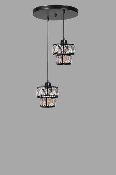 Lumexx LEO 2 Lİ TEPSİLİ SİYAH SARKIT - Resim 3